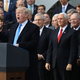 President Donald Trump hosts an event to celebrate passage of the Tax Cuts and Jobs Act with Republican members of the House and Senate on the South Lawn of the White House in Washington, D.C., on Dec. 20, 2017. (Chip Somodevilla/Getty Images)